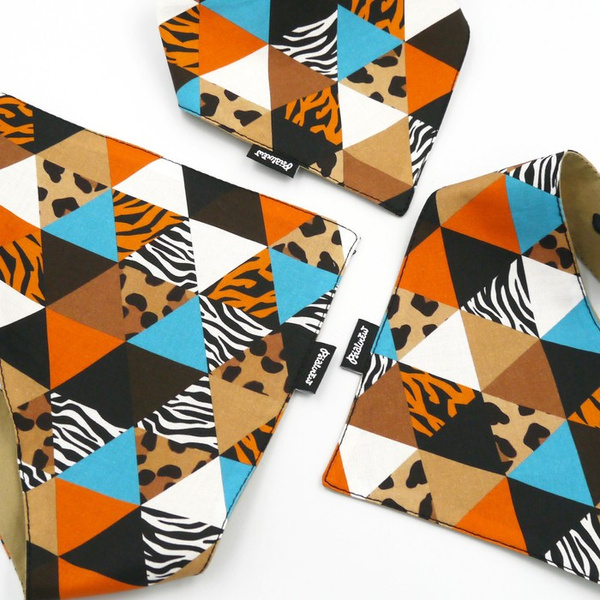 Dog Bandana Wild Animals Psiakrew handkerchief style to tie around your pet’s neck