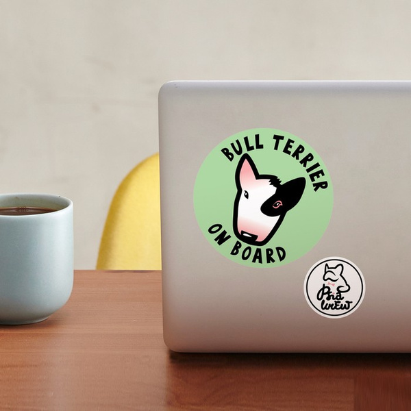 Bull Terrier Hund Aufkleber für Auto Stoßstange Auto Moto Karosserie Heckscheibe