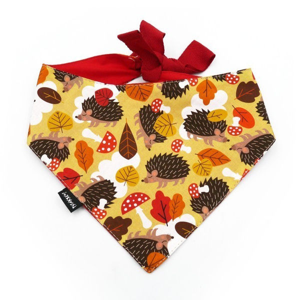 Premium Dog Bandana Hedgehog Dreamer handkerchief style to tie around your pet’s neck