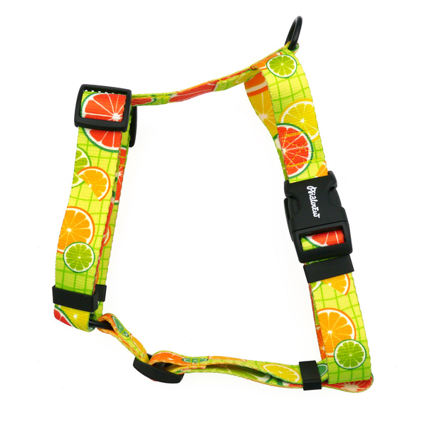 Dog Harness Guard “Lemonade” by Psiakrew – 2.5 cm, Black Hardware