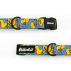 Dog Collar Psiakrew Ducky Duck, 2 cm 0.78" wide, for smaller dogs black extras