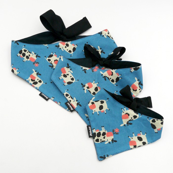 Spotted Cow Psiakrew Bandana, gebundenes Taschentuch, Baumwollschal