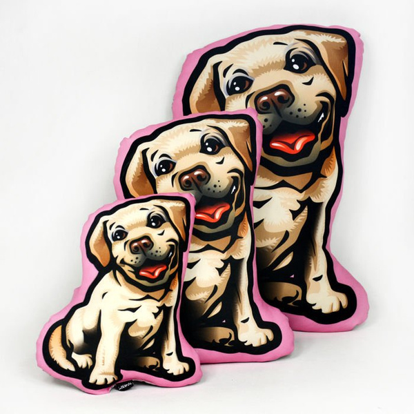 Poduszka Pies Labrador Retriever Psiakrew Przytulanka Maskotka Zabawka Pluszak