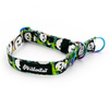 Half-choke collar Bamboo Panda Psiakrew, 2 cm wide, for small dogs, Holo extras