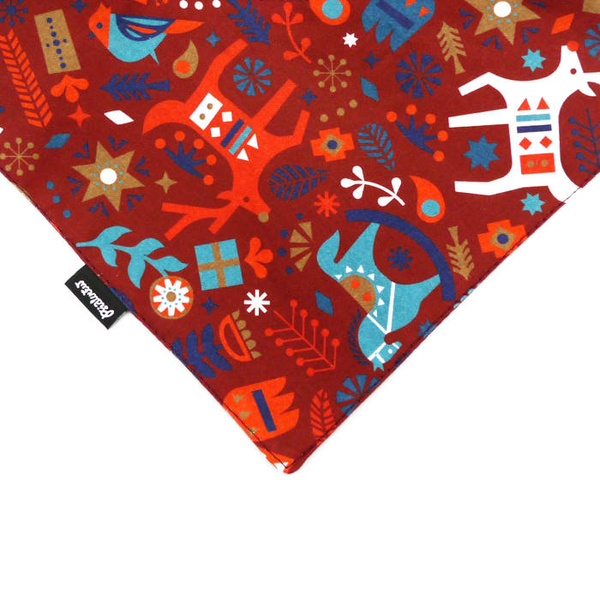 Christmas Dog Bandana Winter Folk Dog handkerchief style to tie around your pet’s neck