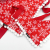 Dog Bandana Snowflakes handkerchief style to tie around your pet’s neck