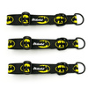 Half-choke collar Batdog, 3 cm wide, medium and big dogs, black extras