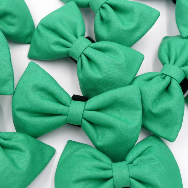 Green Dog Bow Tie, Pet Bow Tie, Bowtie, Collar Attachment
