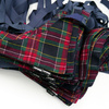 Bandanka dla psa w szkocką kratę Tartan Psiakrew granatowa