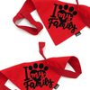 Dog Bandana I love my Family handkerchief style to tie around your pet’s neck
