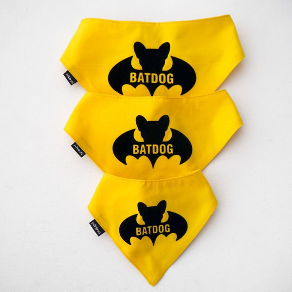 Dog Bandana Bat Dog handkerchief style to tie around your pet’s neck