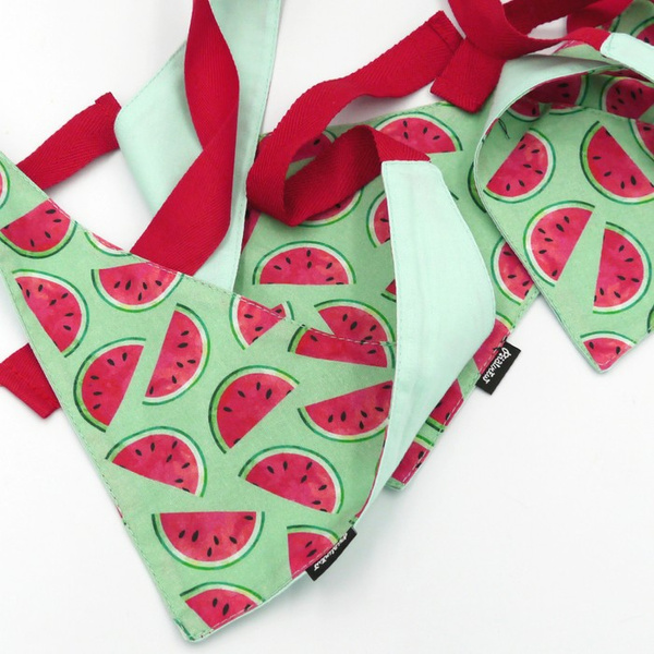 Dog Bandana Watermelon handkerchief style to tie around your pet’s neck