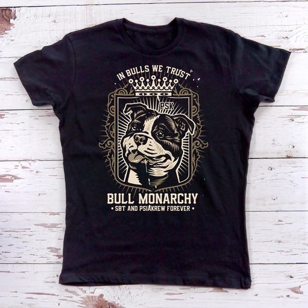 Psiakrew-T-Shirt für Damen Bull Monarchy Staffordshire Bull Terrier SBT