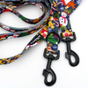 Long Dog Leash Winter is coming width 2.5 cm, 1"  wide, snap hook black 8 cm