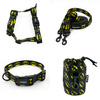ACCESSORY KIT. Medium dog. Bat Dog Psiakrew Series; Collar, Harness, Leash, Sachet for dog treats