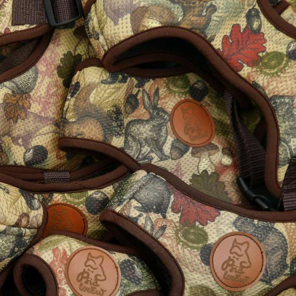 Dog Harness Forest Treasures, Always Feeling Cool, Super Soft Psiakrew