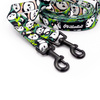 Long Dog Leash Bamboo Panda Psiakrew width 2 cm (0.78"), black snap hook 6 cm