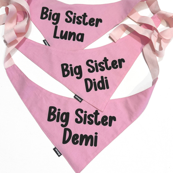 Bandana dla Psa Mały Książę Psiakrew, personalizowana chusteczka, różowa apaszka dla pupila