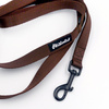 Brown Dog Leash width 2 cm 0.78 ", black extras
