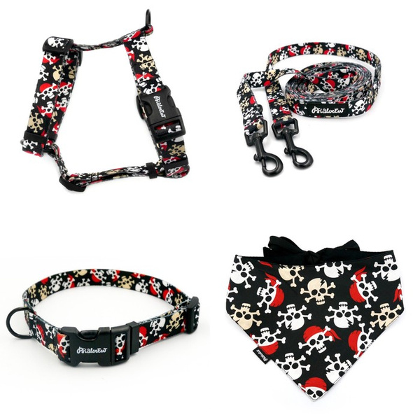 Premium Dog Bandana Pirates handkerchief style to tie around your pet’s neck