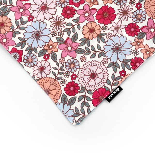 Dog Bandana Flowers handkerchief style to tie around your pet’s neck