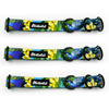 Half-choke collar Peacock's Eye Psiakrew, 2.5 cm wide, medium and big dogs, black extras