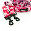 Hundeleine Piggy in Love Psiakrew, Breite 2,5 cm, Karabiner 6 cm schwarz