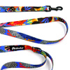 Walking leash for Dog Colorful Thicket Psiakrew, width 2 cm, black snap hook 6 cm