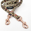 Long Dog Leash Dog Tattoo Flash width 2 cm (0.78")  wide. black snap hook 7 cm