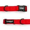 Red Collar for dog Psiakrew, 2 cm 0.78" wide, for smaller dogs