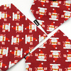 Premium Dog Bandana Santa Clauses handkerchief style to tie around your pet’s neck, Burgundy