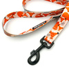 Dog Leash Foxy Lady width 2.5 cm, 1"  wide, big black snap hook 8 cm