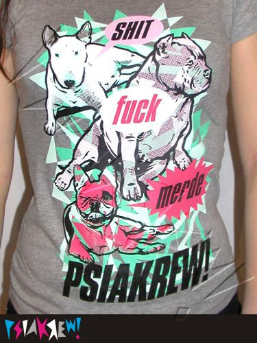 Dog T-shirt Shit Fuck Merde