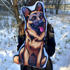 Decorative Dog Pillow Cushion German Shepherd Dog cuddly mascot