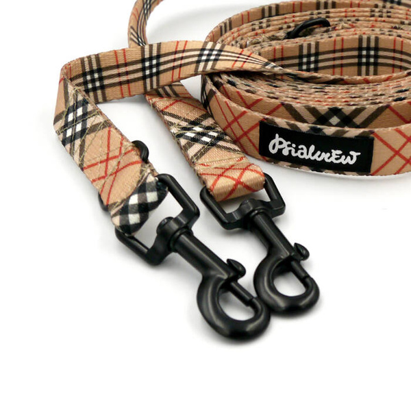 Long Dog Leash Dogberry Psiakrew width 2 cm (0.78"), black snap hook 6 cm