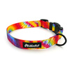 Dog Collar Tie Dye Psiakrew 2.5 cm 1"  wide, black fittings
