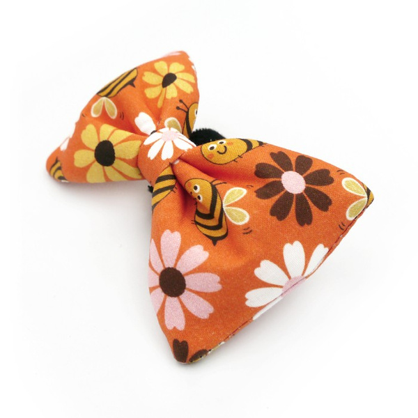 Dog Bow Tie Busy Bees Psiakrew, Pet Bow Tie, Bowtie, Collar Attachment