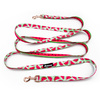 Long Dog Leash Watermelon Psiakrew width 2 cm (0.78") wide, rose gold snap hook 6 cm
