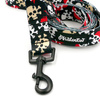 Dog Leash Pirates width 2.5 cm, 1" wide, black snap hook 6 cm