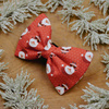Christmas Dog Bow Tie- Santas, Pet Bow Tie, Bowtie, Collar Attachment