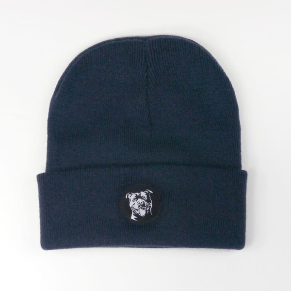 Dark Blue Winter Hat Staffie Bully Team Psiakrew