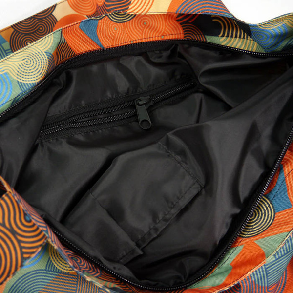 Large Shoulder Bag Geo Snake Psiakrew, voluminous colorful bag