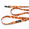Walking leash for Dog Cinnamon Gingerbread Psiakrew, width 2 cm, black snap hook 6 cm