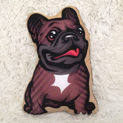 Decorative Dog Pillow Cushion French Bulldog Brindle cuddly mascot