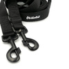 Black Dog Leash width 2.5 cm, 1" wide, big black snap hook 8 cm
