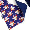 Premium Hundehalstuch-Weihnachtsmänner-Taschentuch zum Binden um den Hals Ihres Haustieres, Weihnachtshundebandana- Weihnachtsmänner, Marineblau
