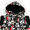 Dog Hoodie Pirates Psiakrew, reflective inserts, skull pattern