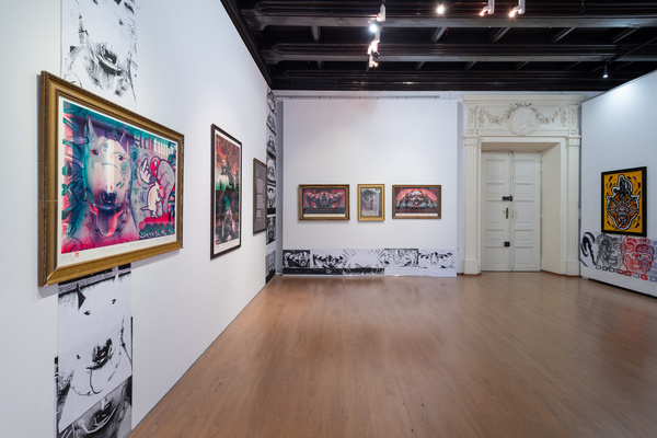 Color lithography PIES GO XXXXX artistic graphics, Krzysztof Świętek