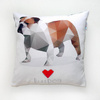 Decorative Pillow I love English Bulldog