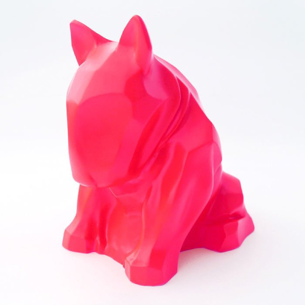 Fluorescent Sculpture Bull Terrier Dog